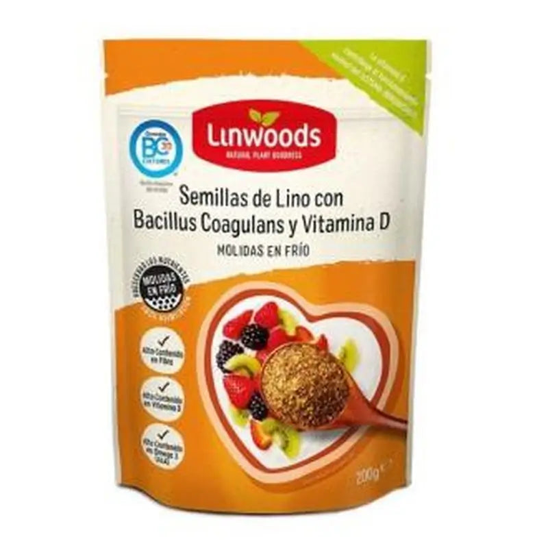 Linwoods Ground Flaxseed With Bacillus And Vit D 200Gr