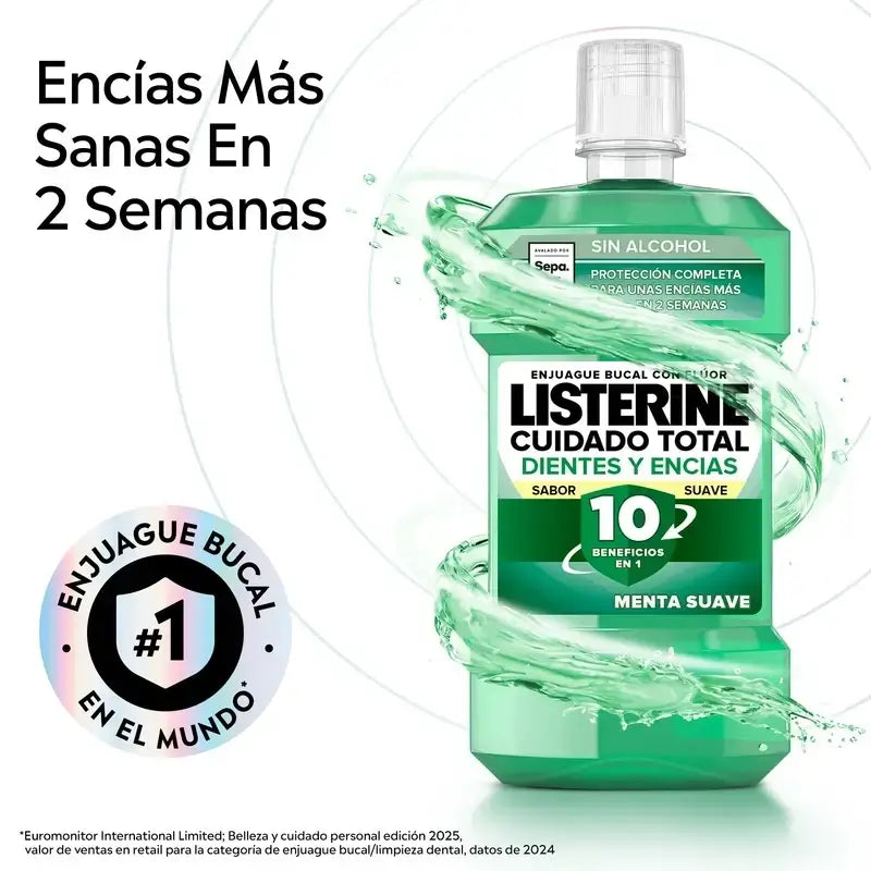 Listerine Duplo - Teeth & Gums Mouthwash, 2 x 500 Ml