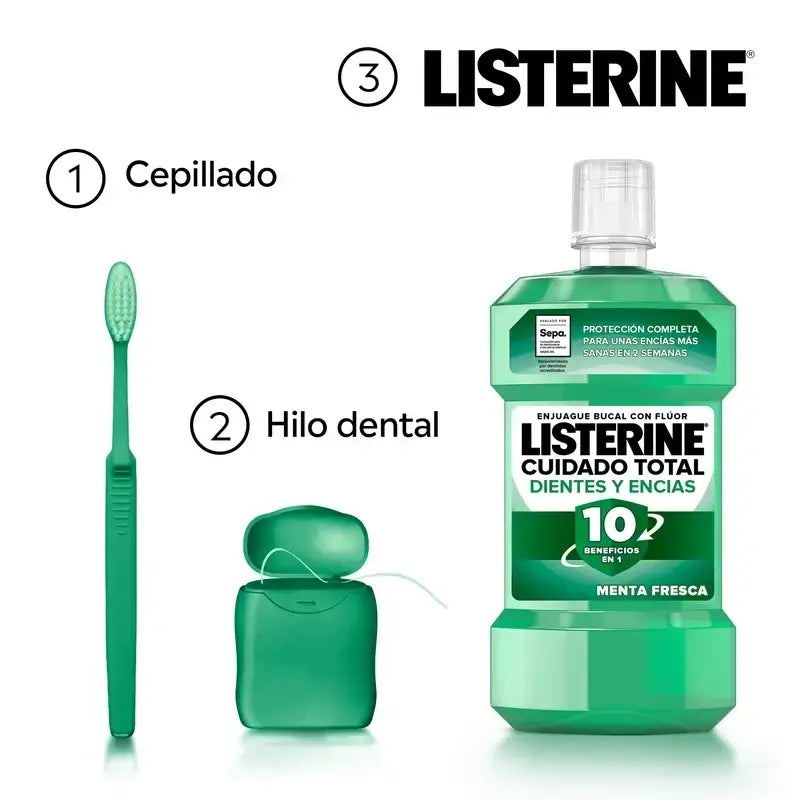 Listerine Duplo - Teeth & Gums Mouthwash, 2 x 500 Ml