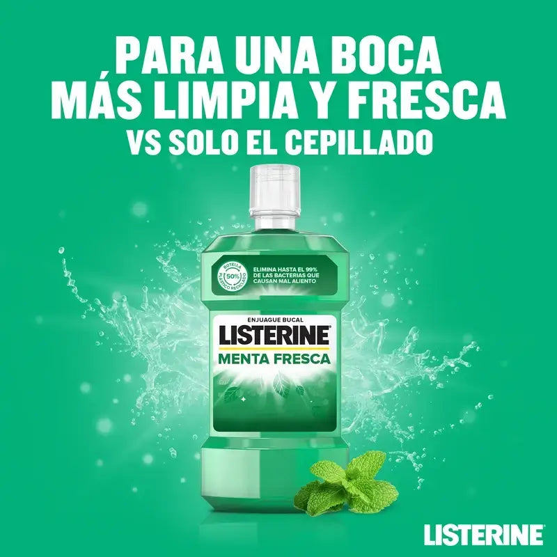 Listerine Duplo Fresh Mint Mouthwash, 2 x 500 Ml