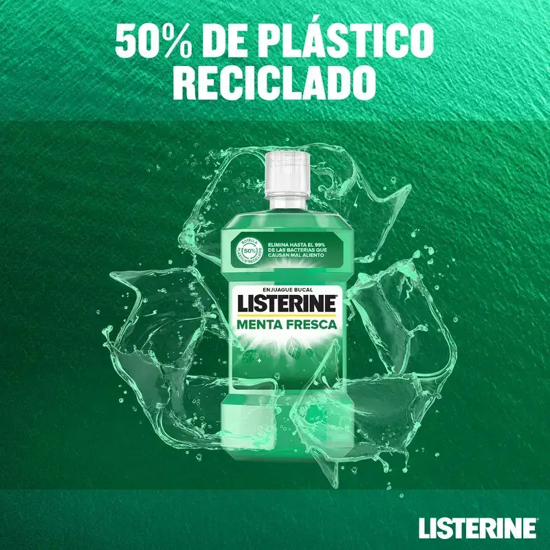 Listerine Duplo Fresh Mint Mouthwash, 2 x 500 Ml