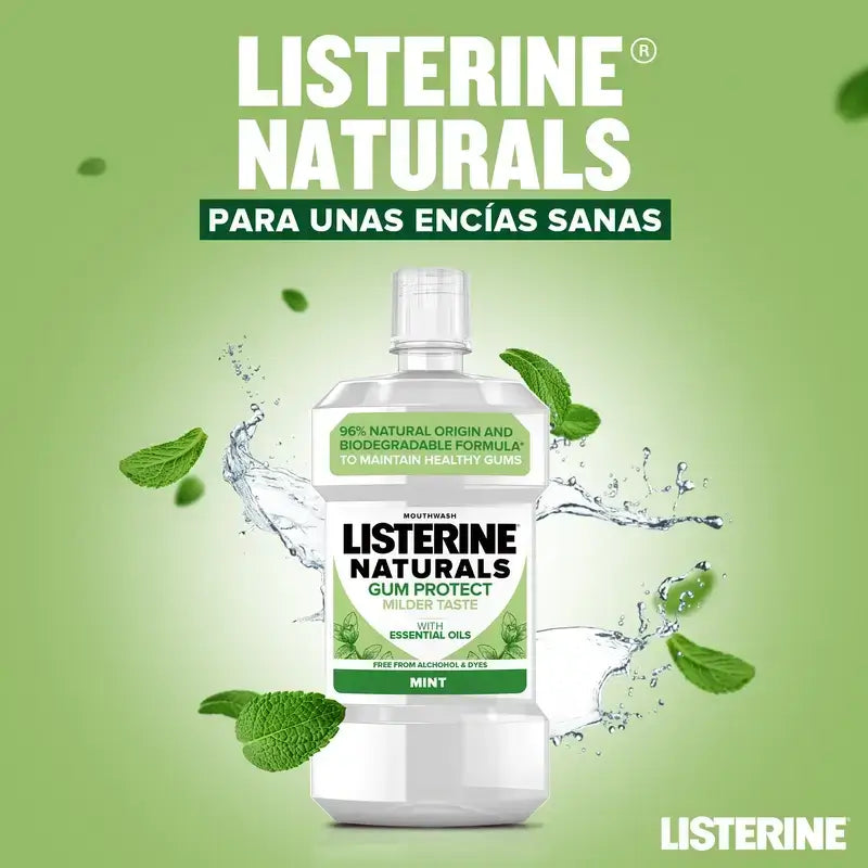 Listerine Duplo Naturals Gingival Mouthwash, 2 x 500 Ml