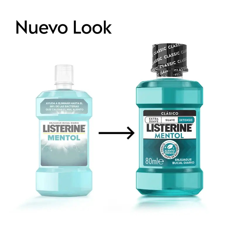 Listerine Menthol Mouthwash, 80 ml