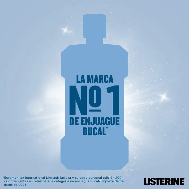 Listerine Mouthwash, Advanced Whitening, Alcohol Free, Mild Mint, 500ml