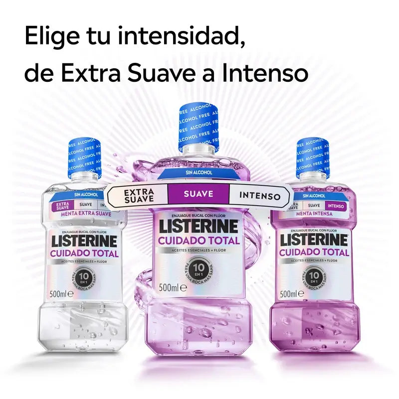 Listerine Total Care Mouthwash, Peppermint Flavour, 1L