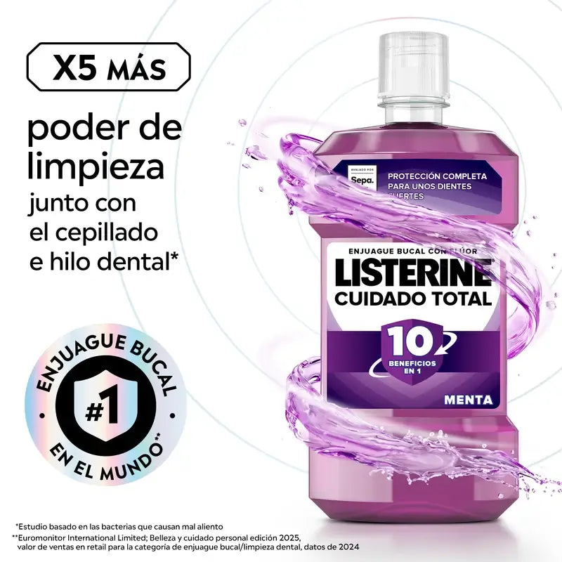 Listerine Total Care Mouthwash Mint Flavour, 500 Ml