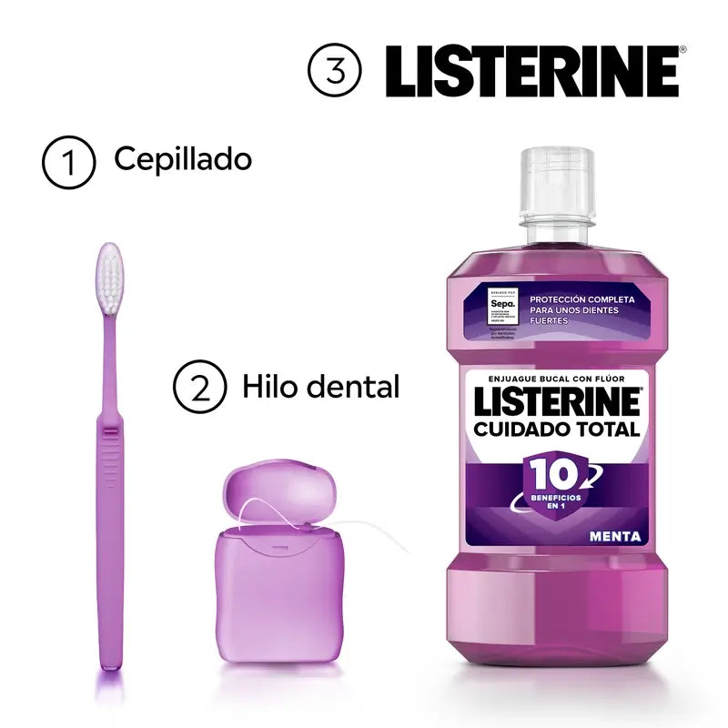 Listerine Total Care Mouthwash Mint Flavour, 250 Ml