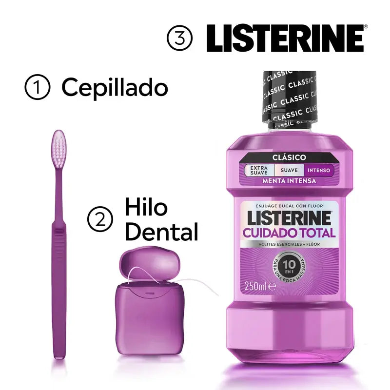 Listerine Total Care Mouthwash Mint Flavour, 250 Ml