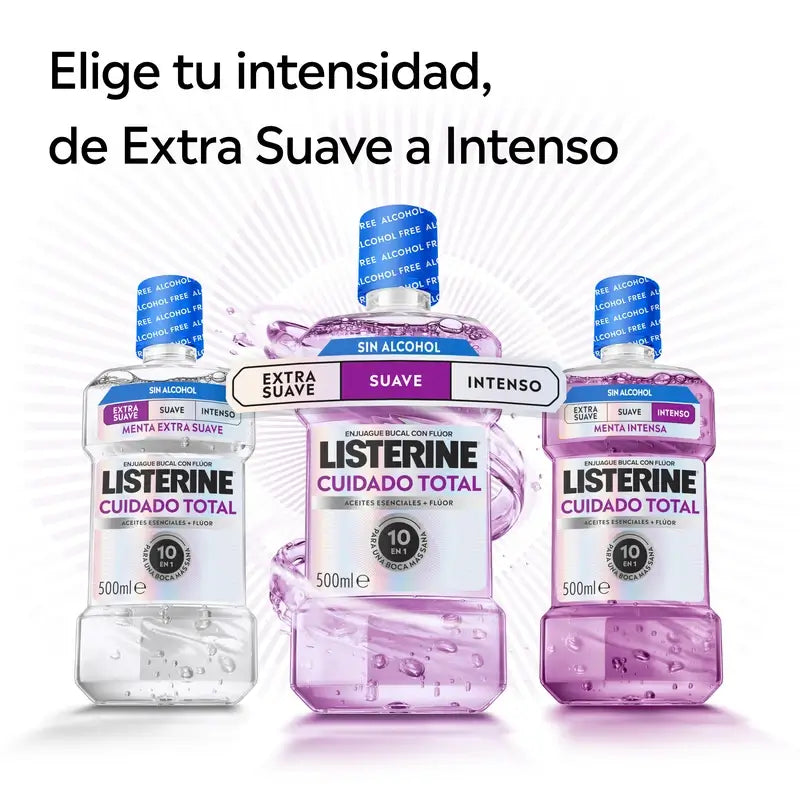 Listerine Total Care Mild Flavour Alcohol-Free Mouthwash, 500 Ml