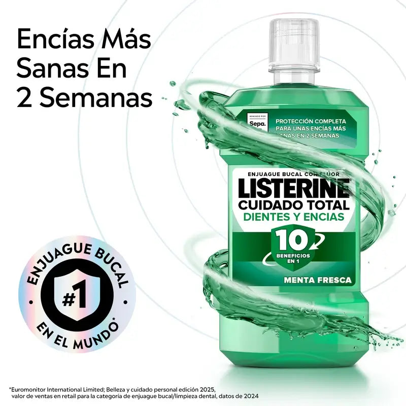 Listerine Tooth & Gum Protection Mouthwash, Fresh Mint, 250 Ml