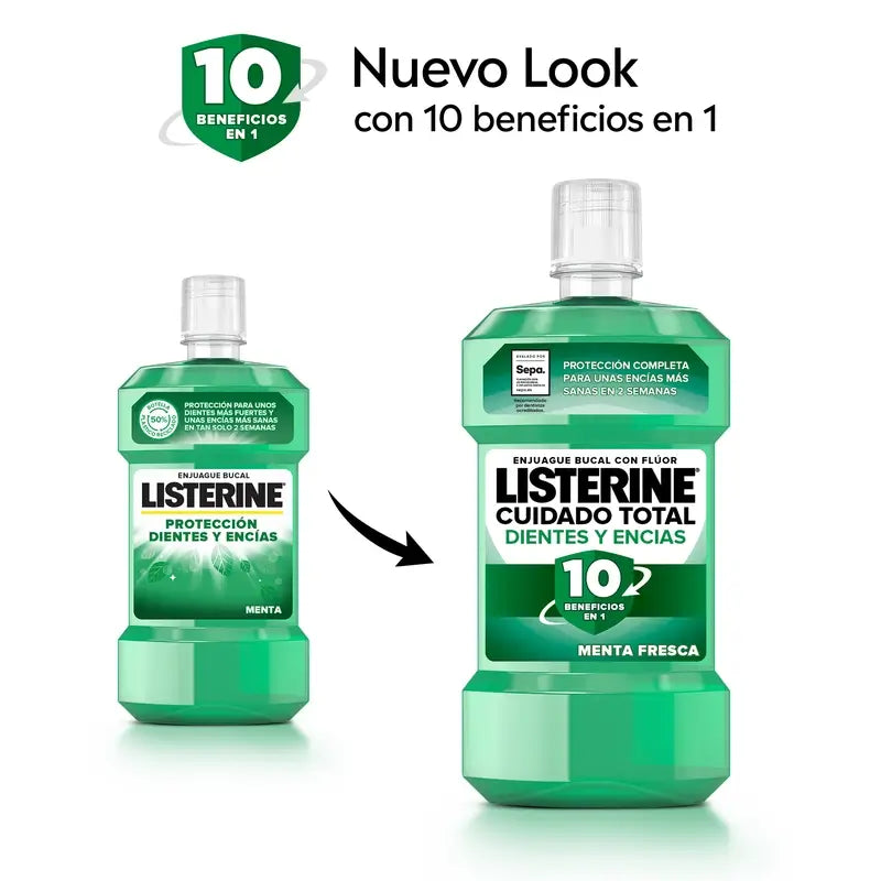 Listerine Tooth & Gum Protection Mouthwash, Fresh Mint, 250 Ml