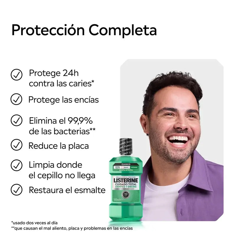 Listerine Tooth & Gum Protection Mouthwash Fresh Mint, 500 Ml