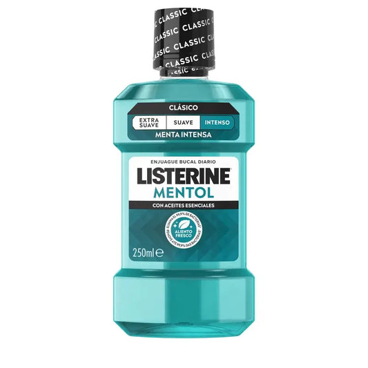 LISTERINE Menthol Mouthwash, 250 ml
