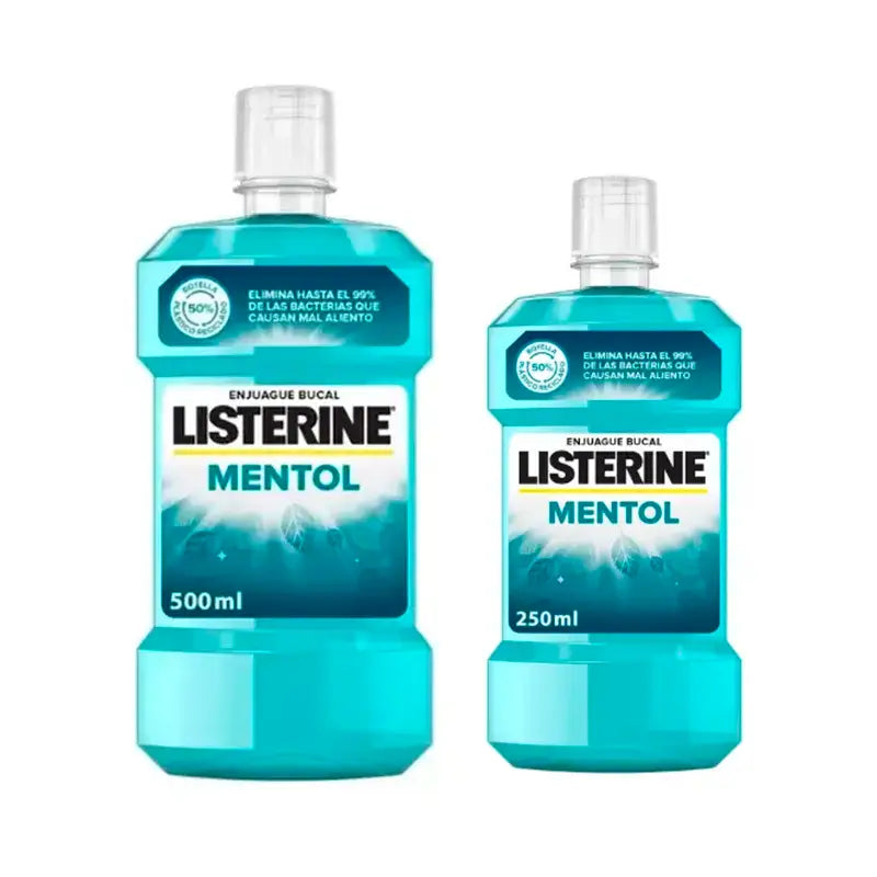 Listerine Menthol Mouthwash Pack 500 ml + 250 ml
