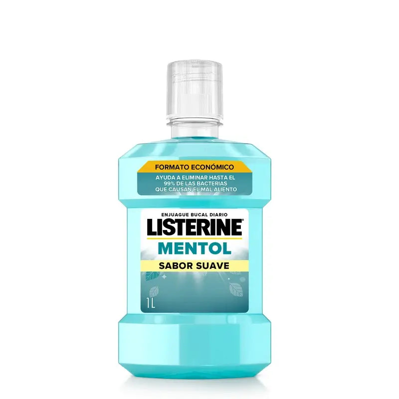 Listerine, Mild Flavour Menthol Mouthwash, 1000 ml