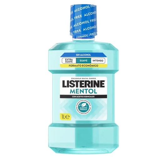 Listerine, Mild Flavour Menthol Mouthwash, 1000 ml