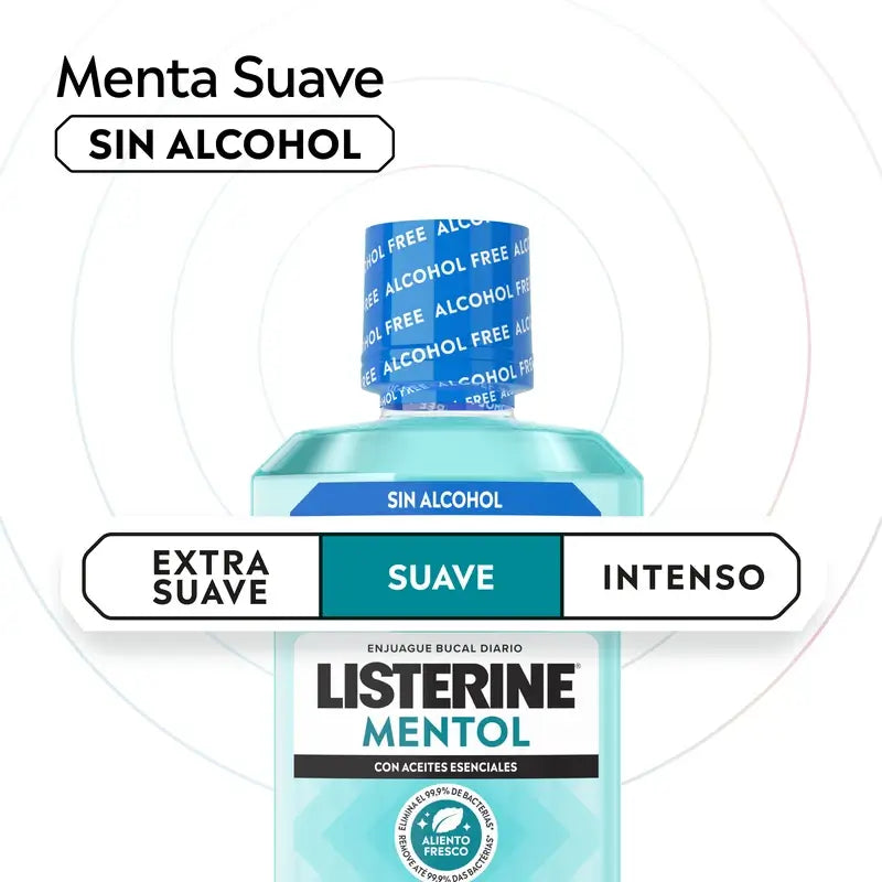 Listerine, Mild Flavour Menthol Mouthwash, 250 ml