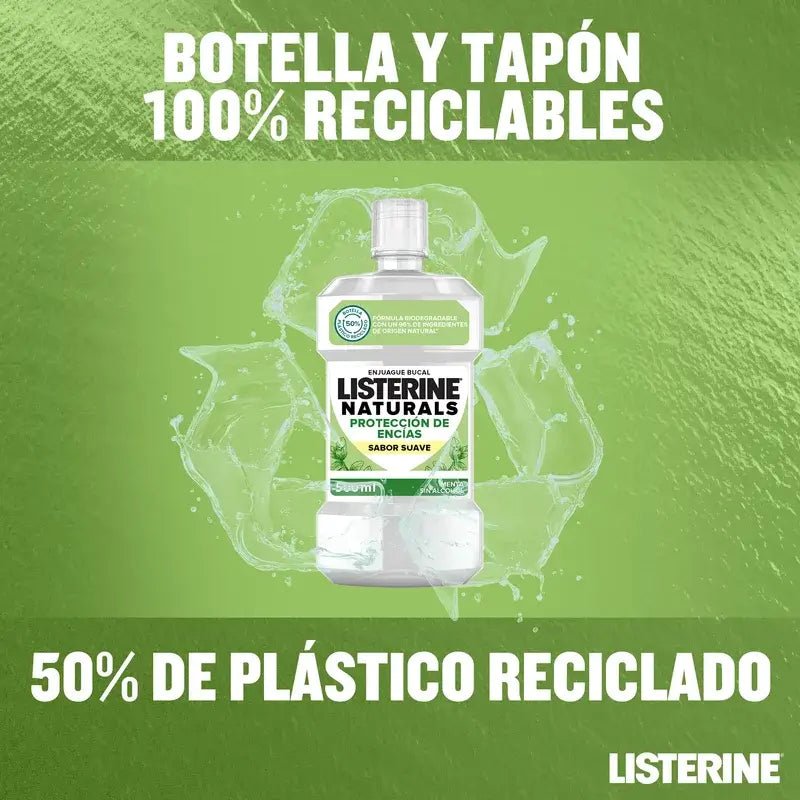 Listerine Naturals Gingiva Mouthwash, 500 ml