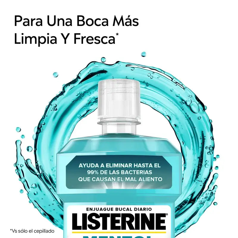 LISTERINE Menthol Mouthwash, 500 ml