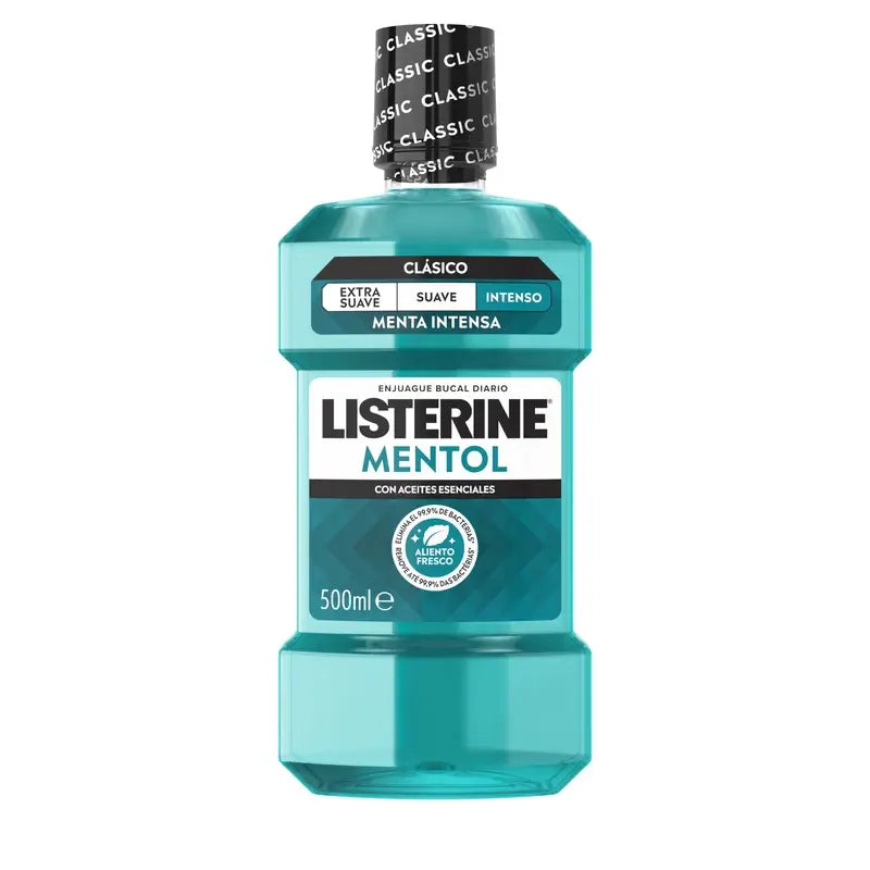 LISTERINE Menthol Mouthwash, 500 ml