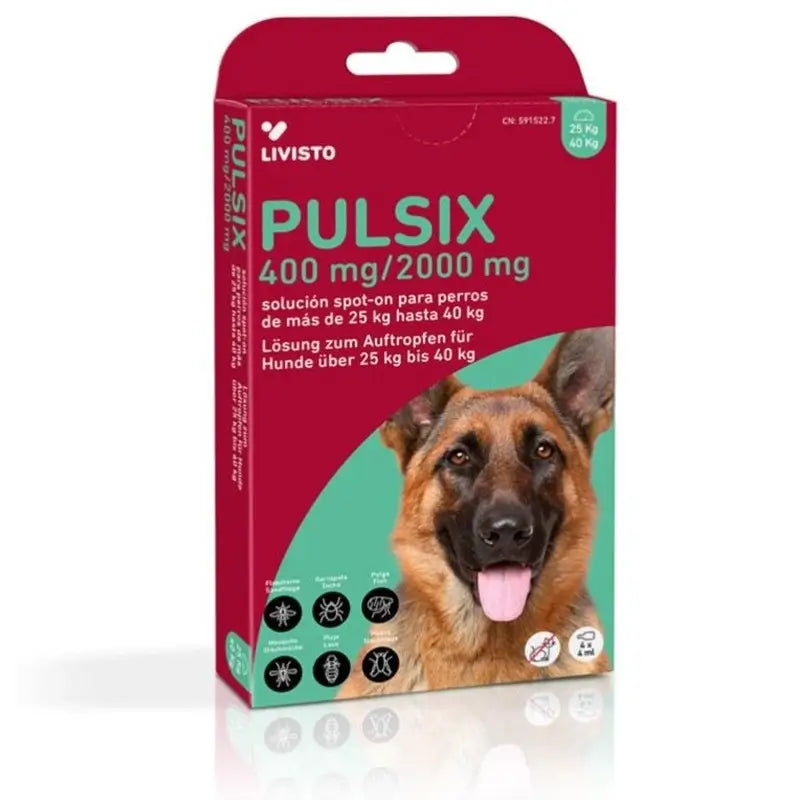 Livisto Pulsix 25–40 kg, 4 pipettes