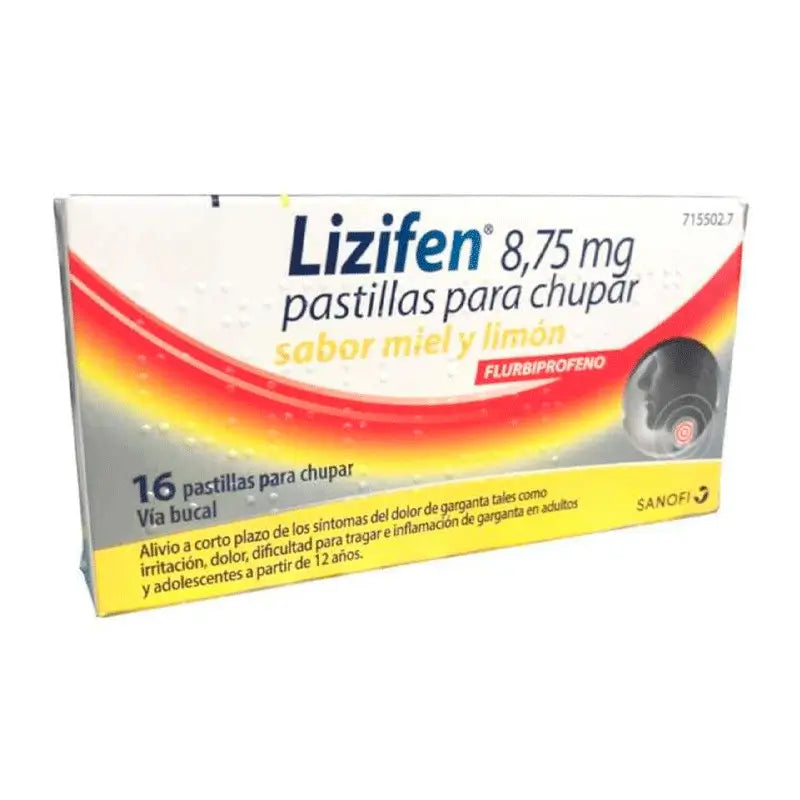 Lizifen 8.75 mg Honey Lemon Flavour, 16 Lozenges