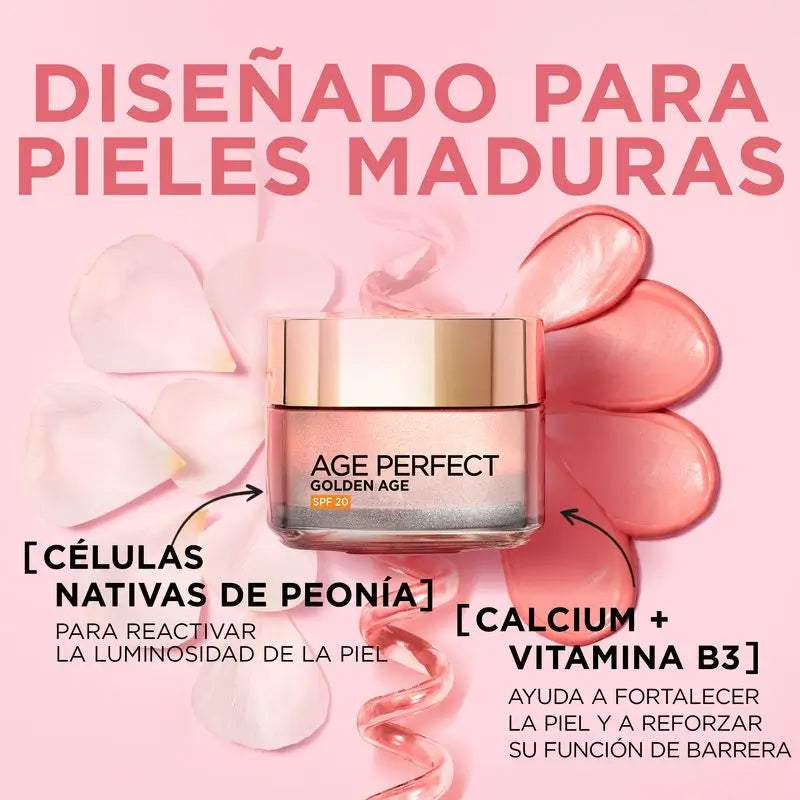 L'Oréal Paris Age Perfect Golden Age Sun Protection Day Cream Spf 20 Mature and Dull Skin