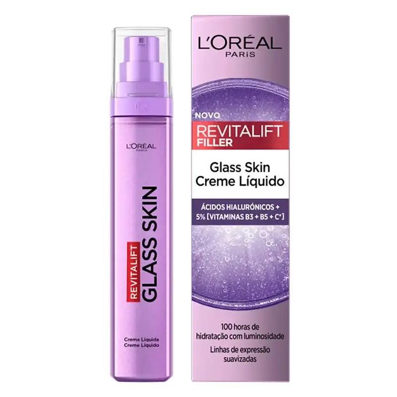 L'Oréal Paris Anti-Ageing Revitalift Filler Glass Skin Liquid Cream, 50 ml