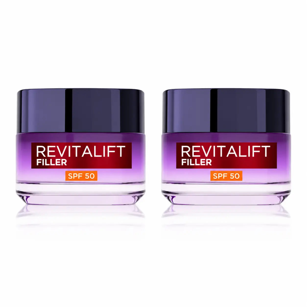 L'Oréal Paris Intensive Replenishing Cream With Hyaluronic Acid And Spf 50: Volume And Uvb/Uva Protection , pack 2