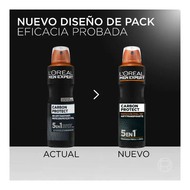 L'Oreal Paris Deodorant Spray, Total Protection 48H, For Men, 150 ml
