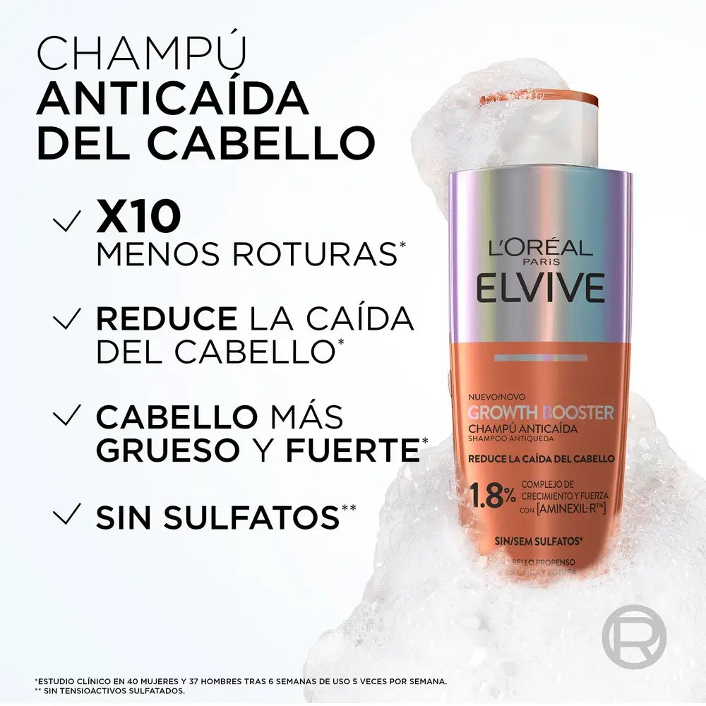 L'Oreal Paris Elvive Growth Booster Anti-Hair Loss Shampoo, 200 ml