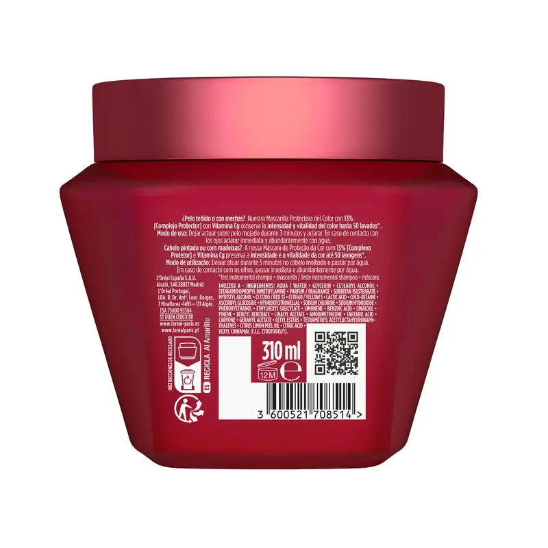 L'Oréal Paris Elvive Color Vive Color Lock Mask, 310 ml