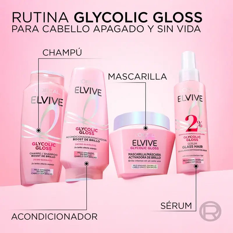 L'Oréal Paris Elvive Glycolic Gloss Shine Activating Mask, 310 ml