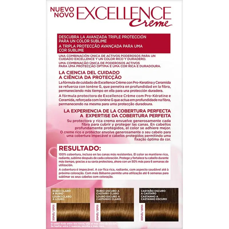 L'Oréal Paris Excellence Creme Permanent Hair Color - Shade 5.3 Praline Chocolate