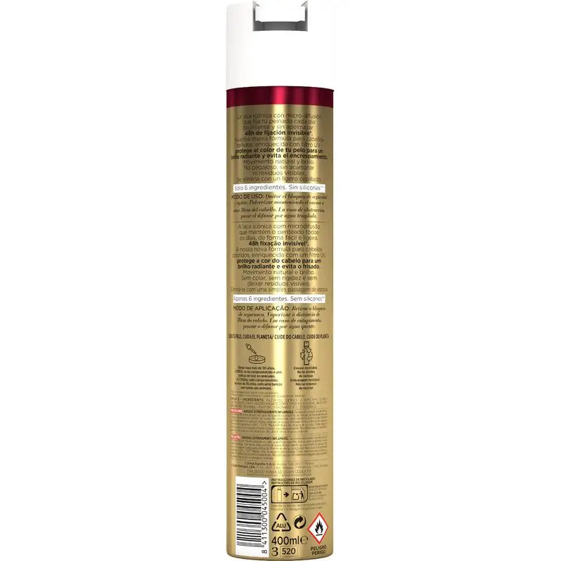 L'Oréal Paris Elnett Strong Hold Hairspray Colour Treated Hair 400Ml