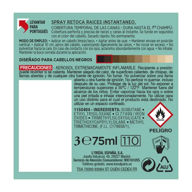 L'Oréal Paris Magic Retouch 1 Noir 75Ml