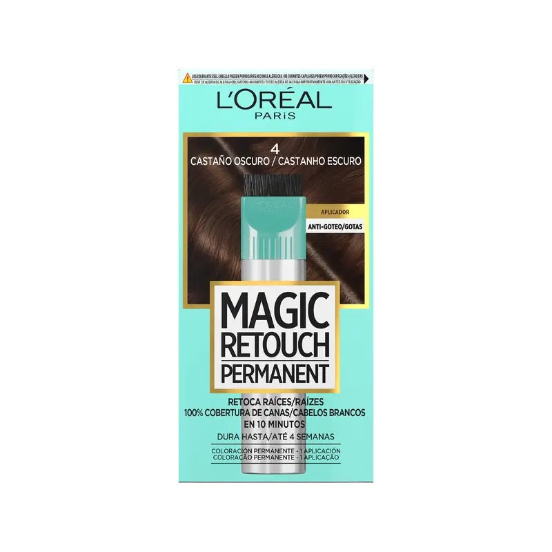 L'Oréal Paris Magic Retouch Permanent Root Touch-Up 4 Dark Brown 18 ml