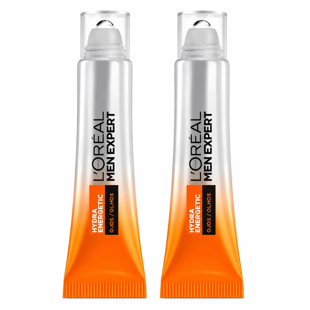 L'Oréal Paris Men Expert Hydra Energetic Roll-On Eyes Ice Effect Anti-Bags & Anti-Dark Circles For Men - 10 Ml , pack 2