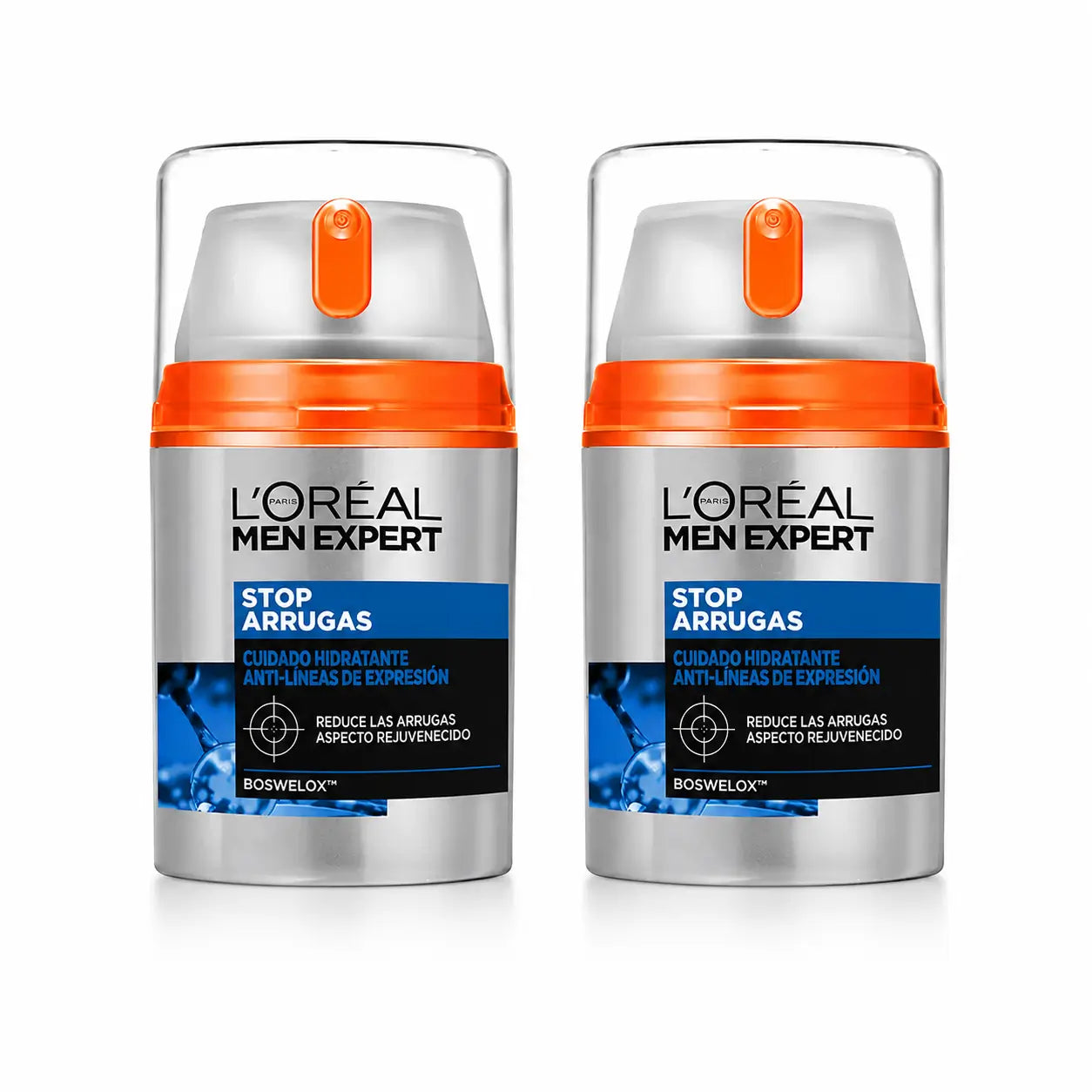 L'Oréal Paris Men Expert Stop-Wrinkle Moisturising Anti-Expression Lines Care For Men 50 Ml , pack 2
