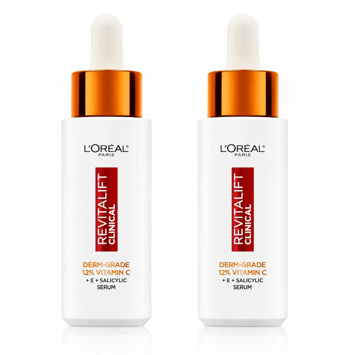 L'Oréal Paris Revitalift Clinical Serum [Wrinkle-Tone-Pores] With 12% Pure Vitamin C + Vitamin E + Salicylic Acid, pack 2
