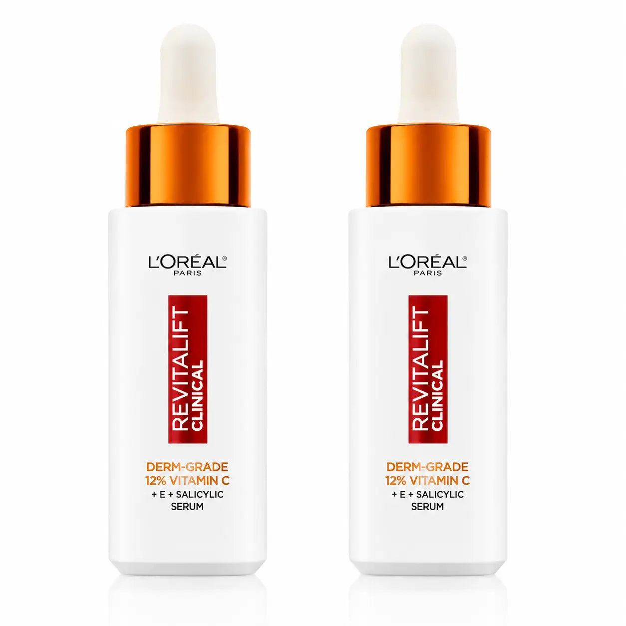 L'Oréal Paris Revitalift Clinical Serum [Wrinkle-Tone-Pores] With 12% Pure Vitamin C + Vitamin E + Salicylic Acid, pack 2