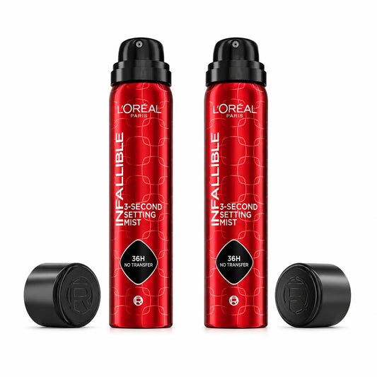 L'Oréal Paris Infaillible 36H Water-Proof & Oil-Proof Holding Spray, pack 2