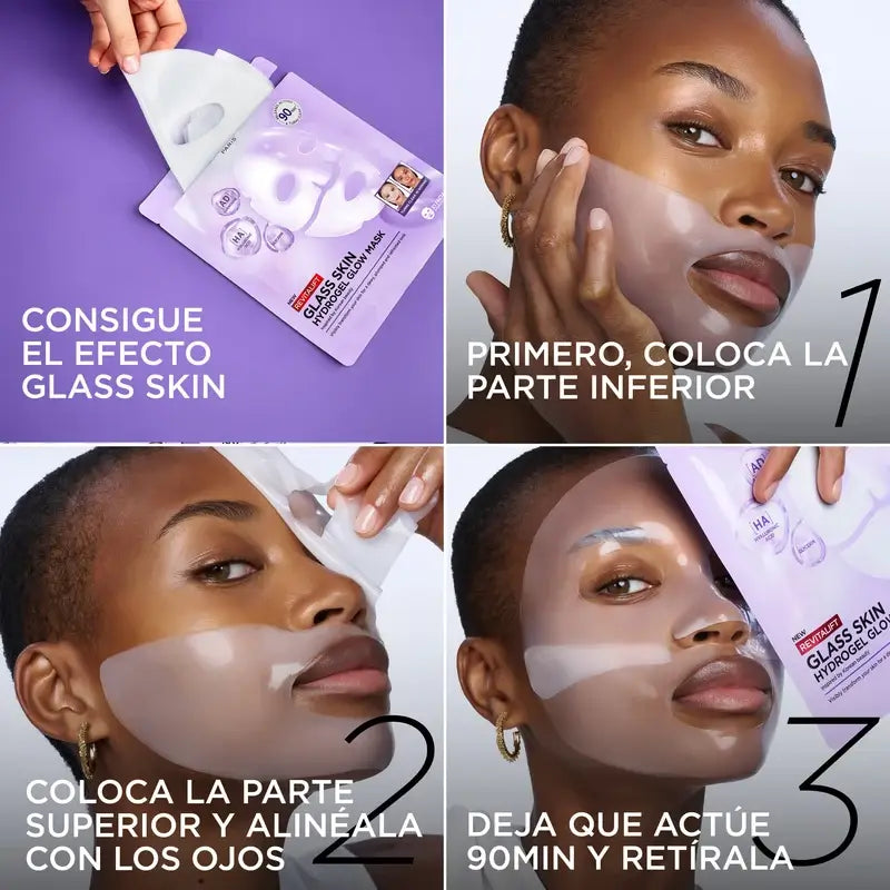 L'Oréal Paris Tissue Mask Revitalift Filler Glass Skin Hydrogel Facial Mask , 1 units