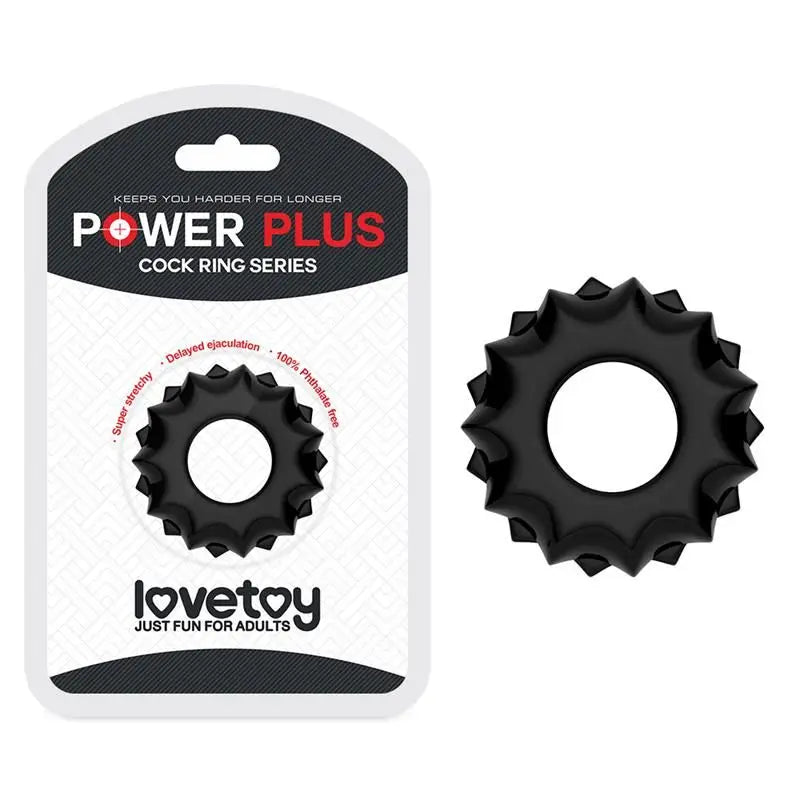 Lovetoy Penis Ring Power Plus Black Model 1