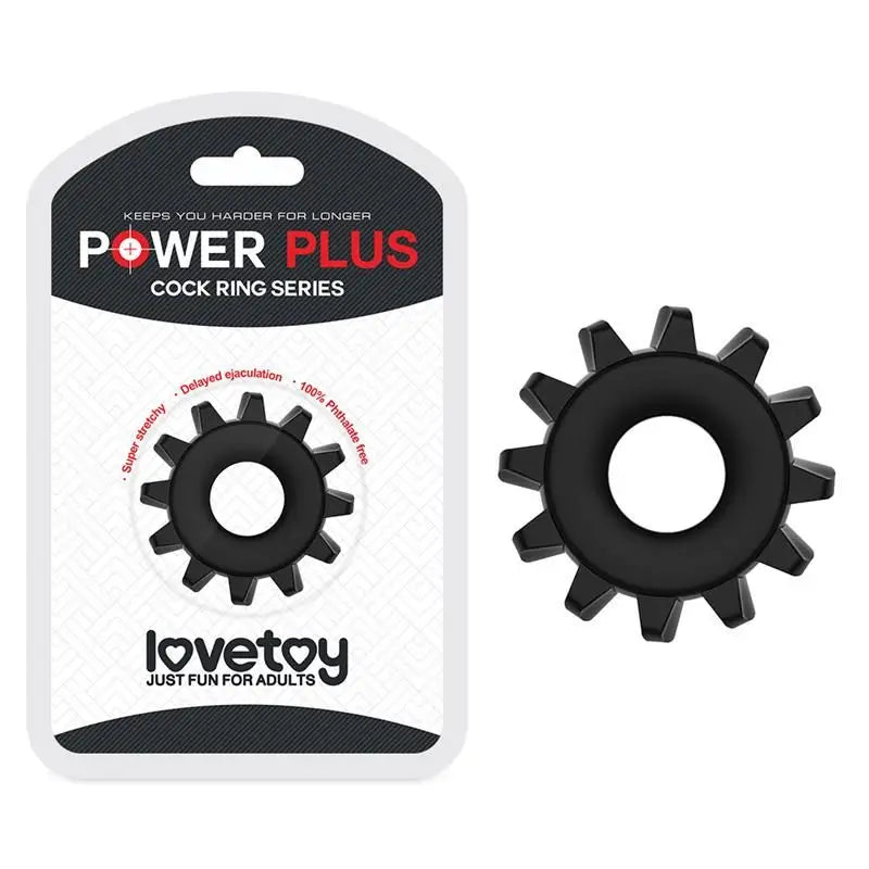 Lovetoy Penis Ring Power Plus Black Model 2