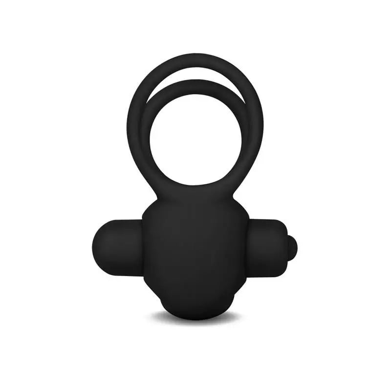 Lovetoy Power Clit Duo Double Vibrating Ring Black