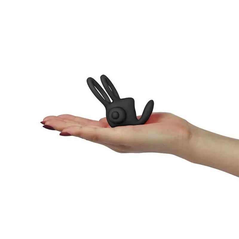 Lovetoy Power Clit Duo Double Vibrating Ring Black