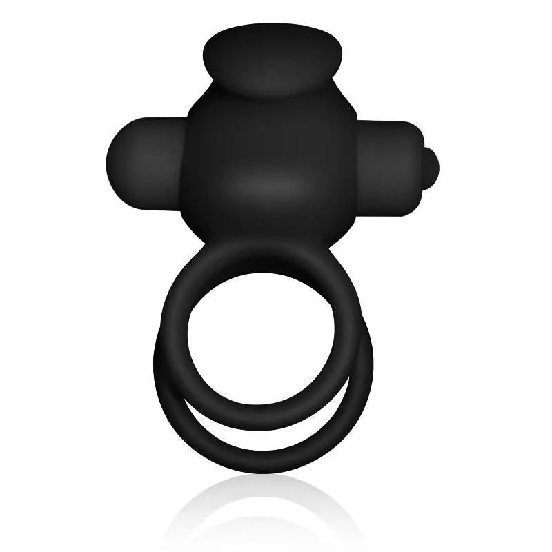 Lovetoy Power Clit Duo Double Vibrating Ring Black