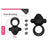 Lovetoy Power Clit Duo Double Vibrating Ring Black