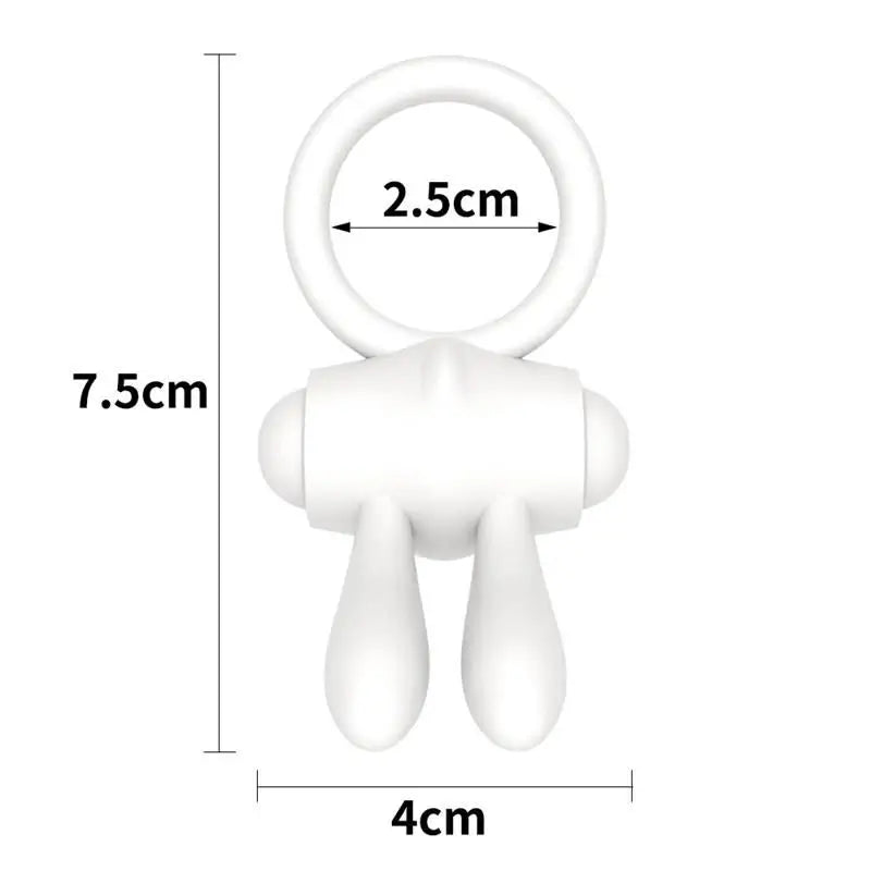 Lovetoy Power Clit Vibrating Ring White